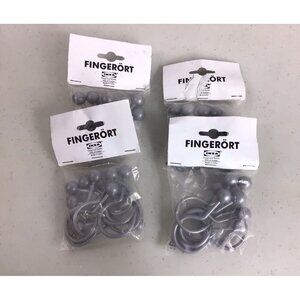 IKEA Shower Curtain Hooks Brushed Nickel New 24